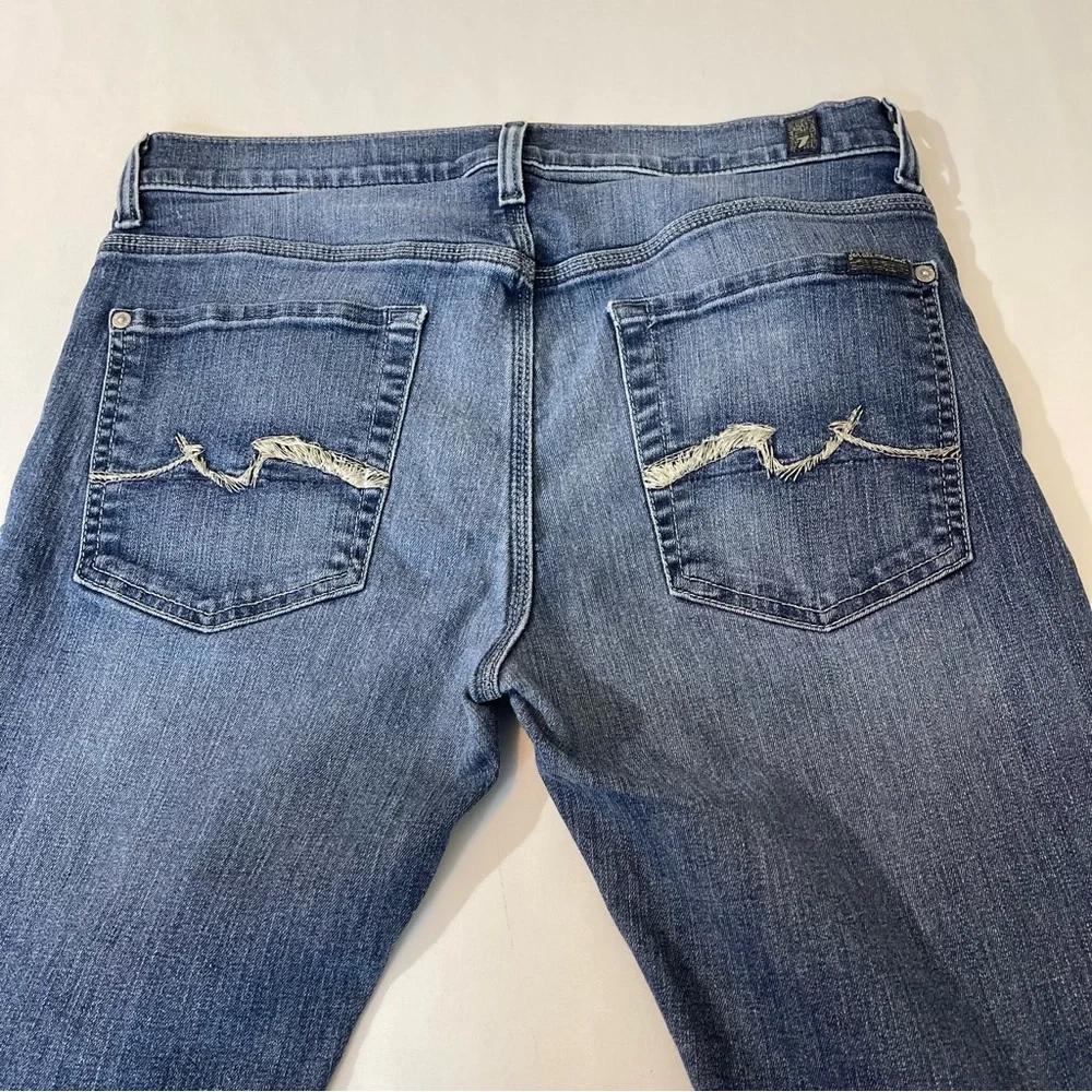 7 FOR ALL MANKIND SLIMMY WOMENS JEANS SIZE  32, VERY GOOD PREOWNED CONDI…